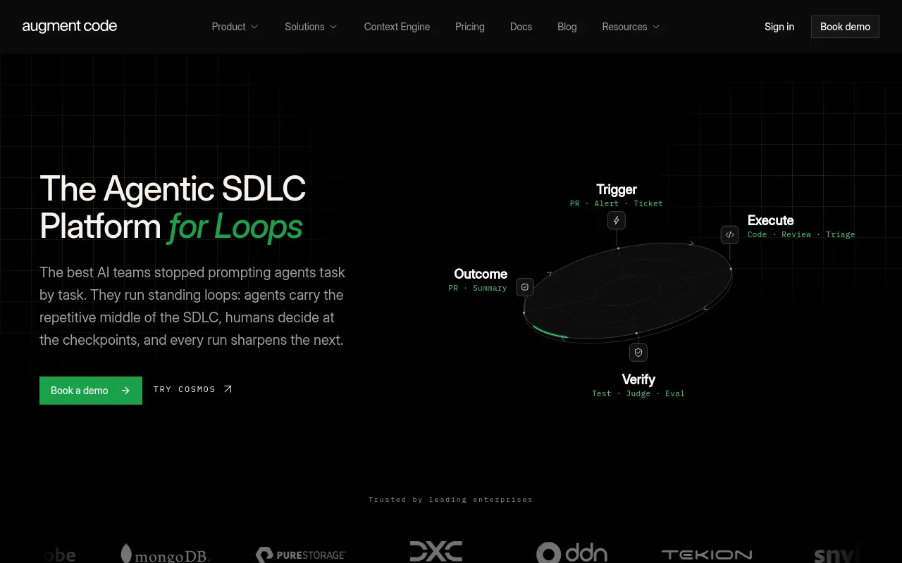 Screenshot of Augment Code