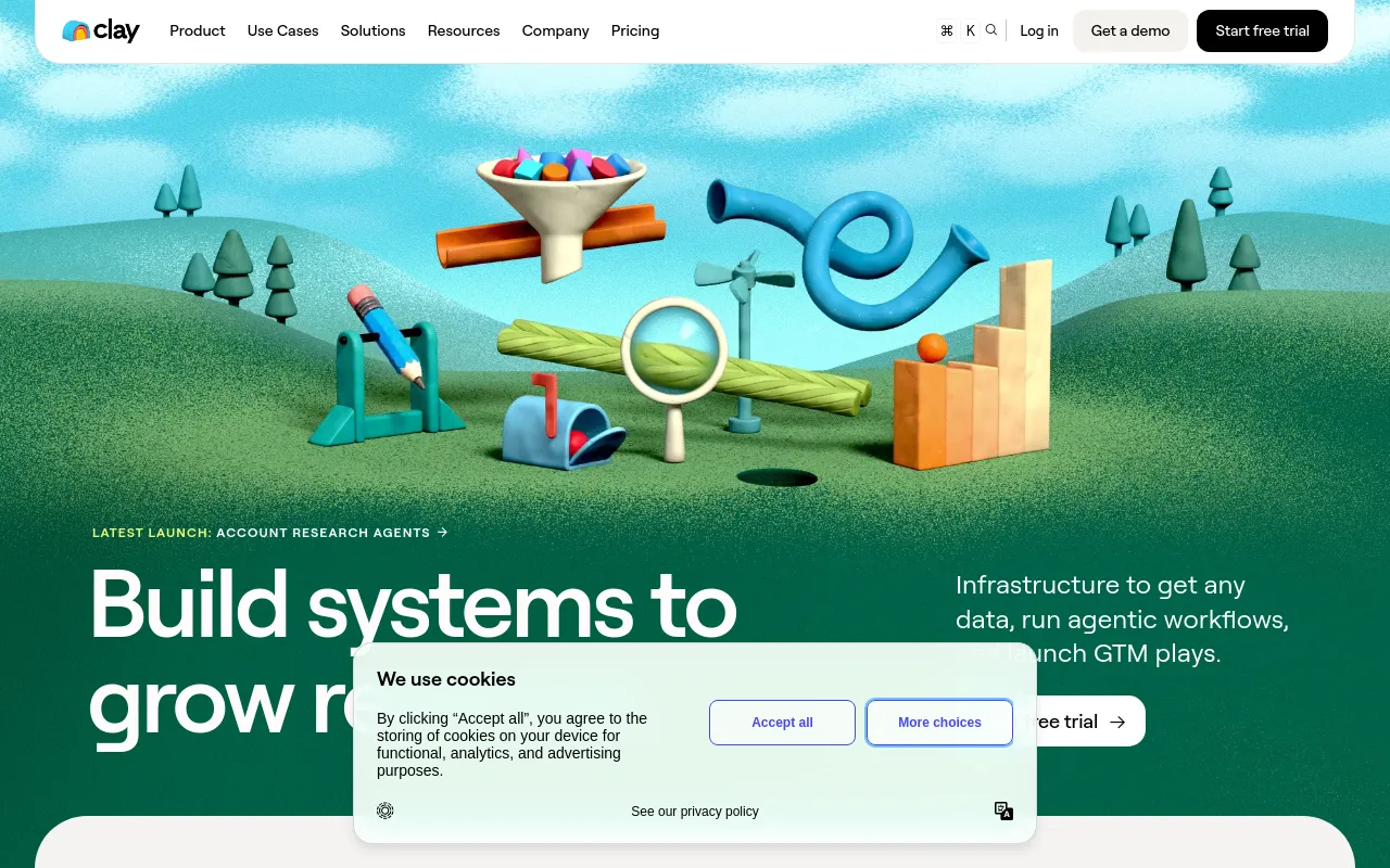Screenshot of Clay
