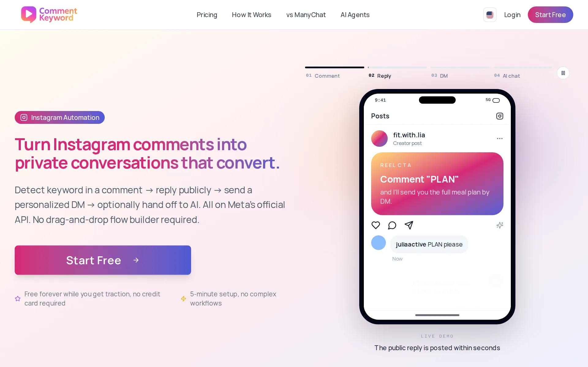 Screenshot of CommentKeyword