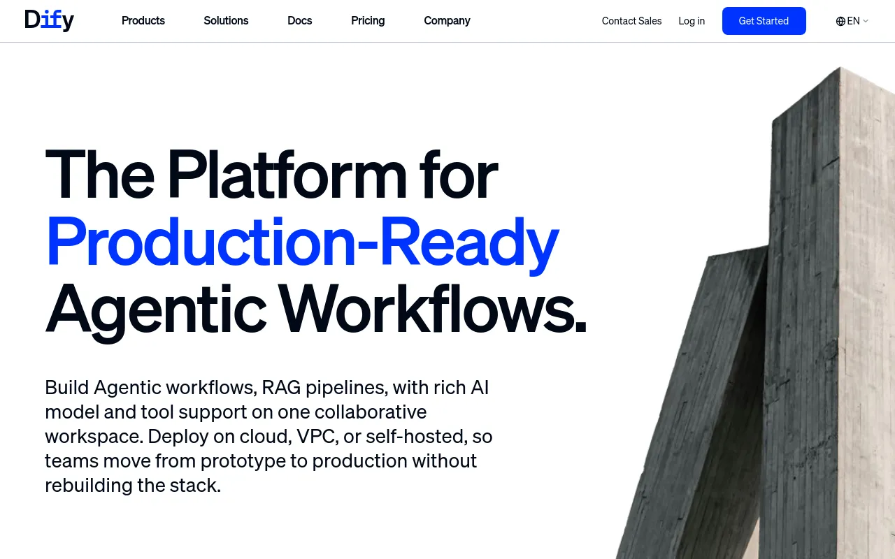 Screenshot of Dify