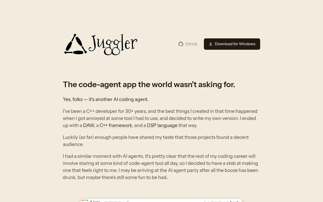 Screenshot of Juggler