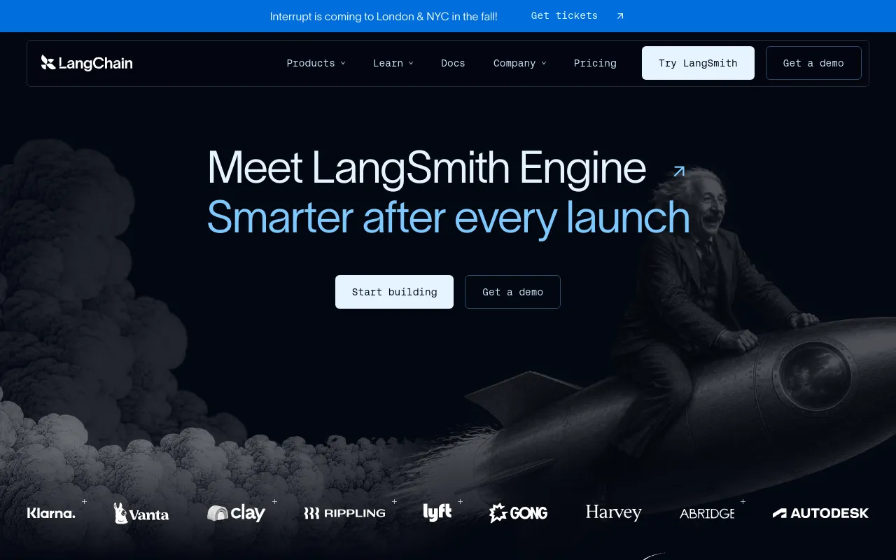 Screenshot of LangChain