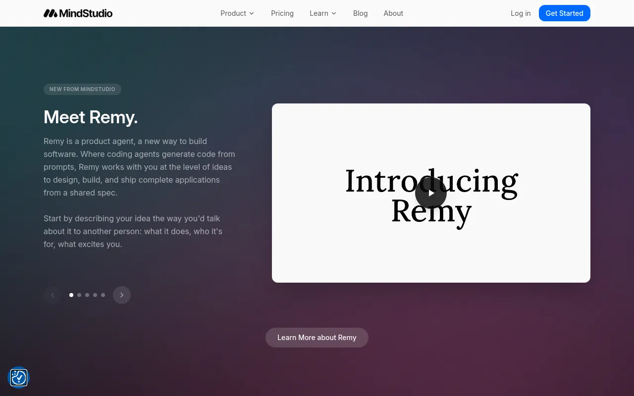 Screenshot of MindStudio