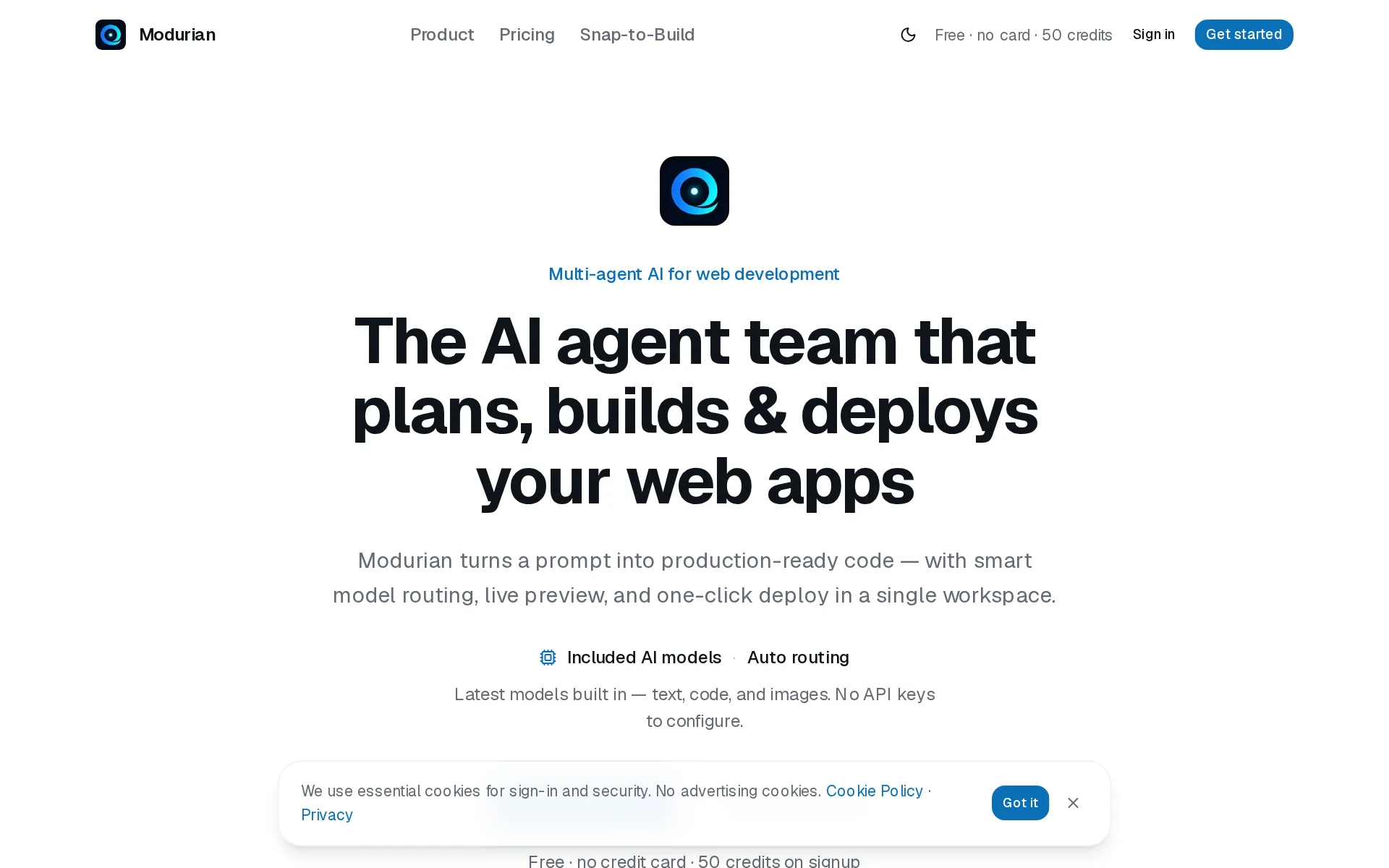 Screenshot of Modurian