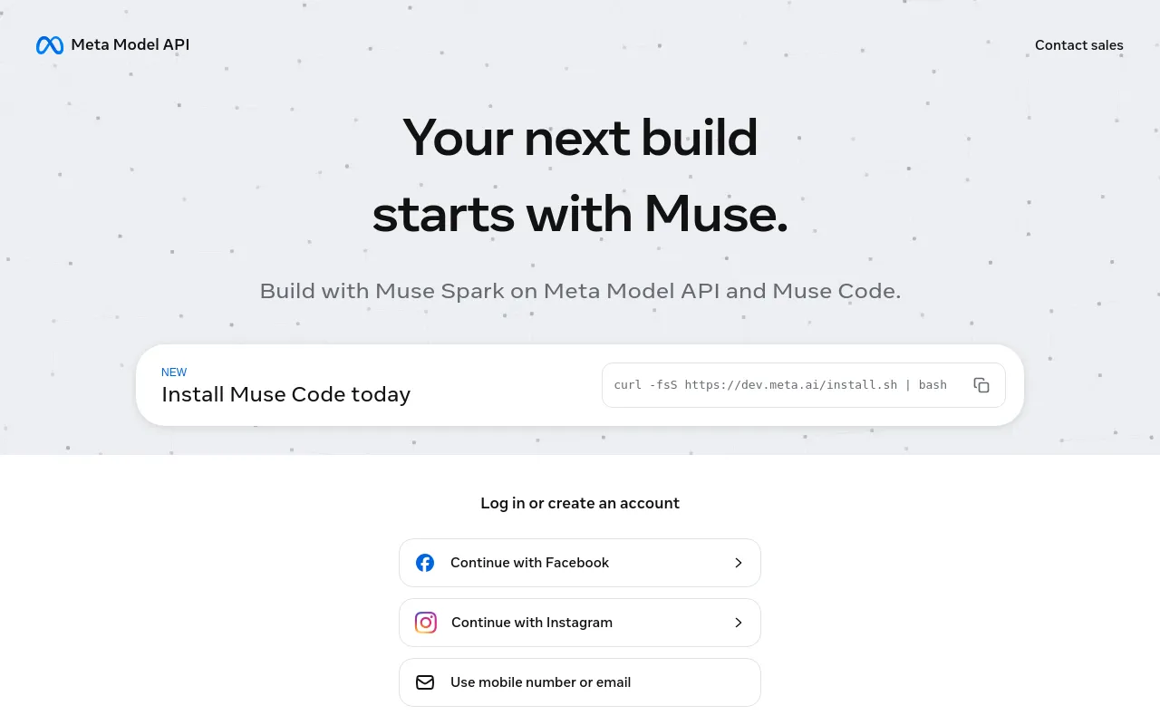 Screenshot of Muse Code