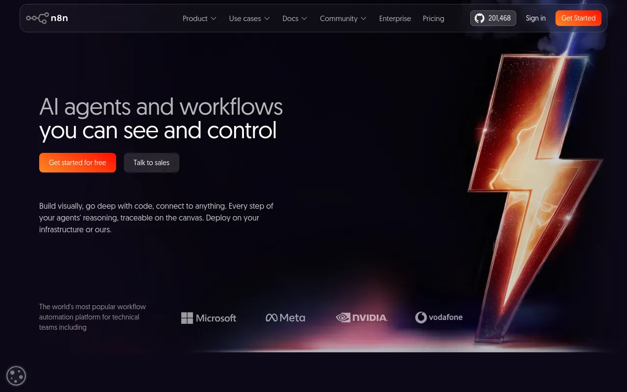 Screenshot of n8n