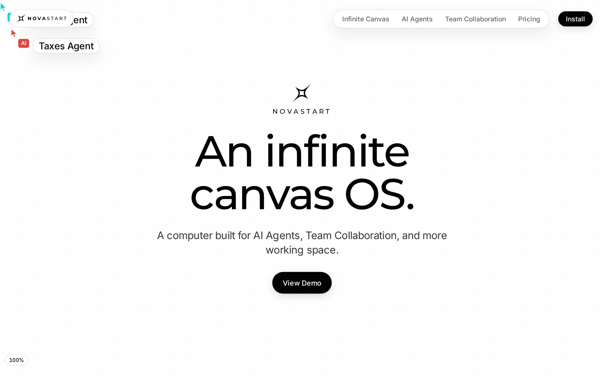 Screenshot of Novastart